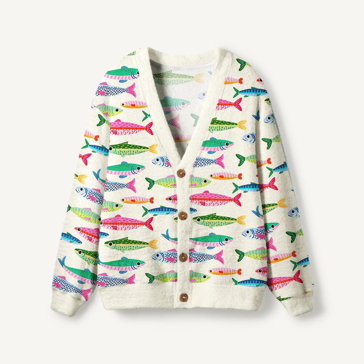 Bright Sardine Cardigan Sweaters