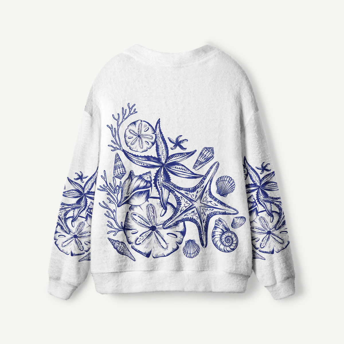 Coastal Nautical Starfish Cardigan Sweaters