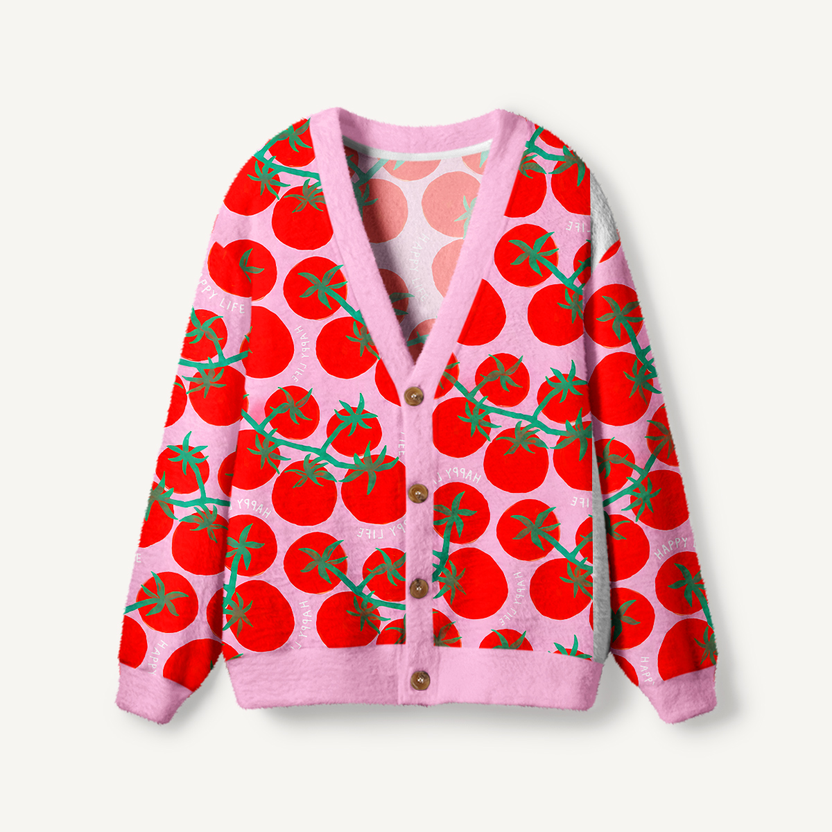 Tomato Garden Delight Cardigan Sweaters