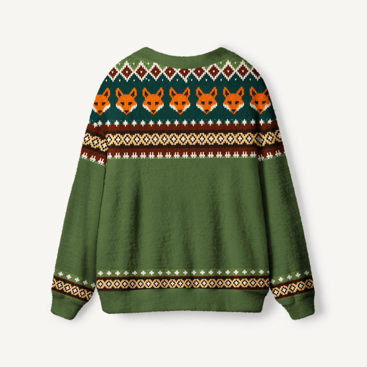 Forest Fox Floral Cardigan Sweaters