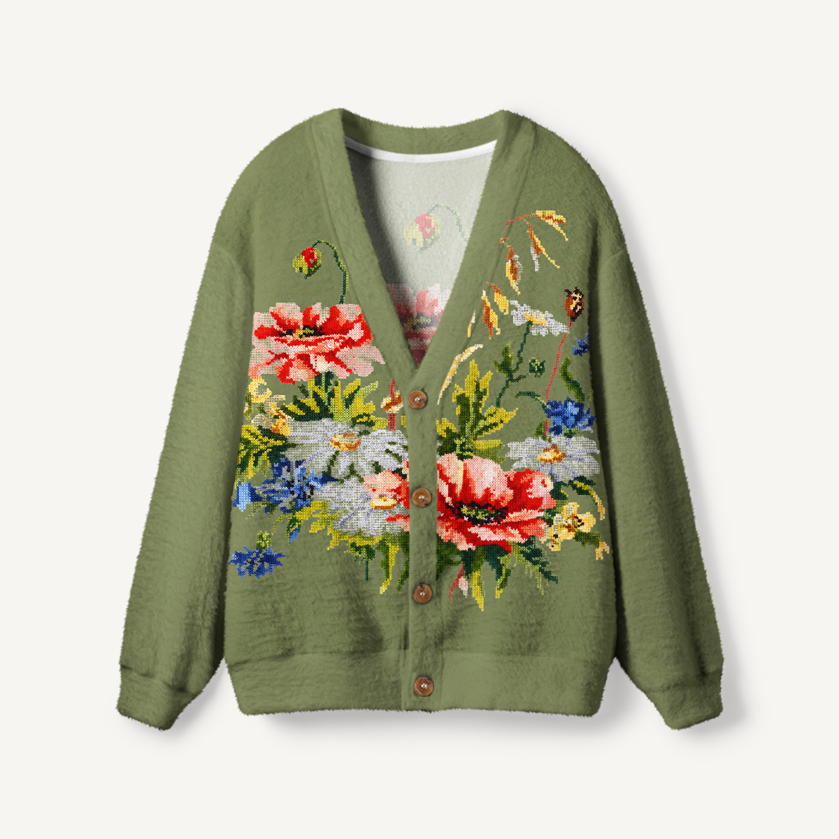 Wildflower Garden Botanical Cardigan Sweaters