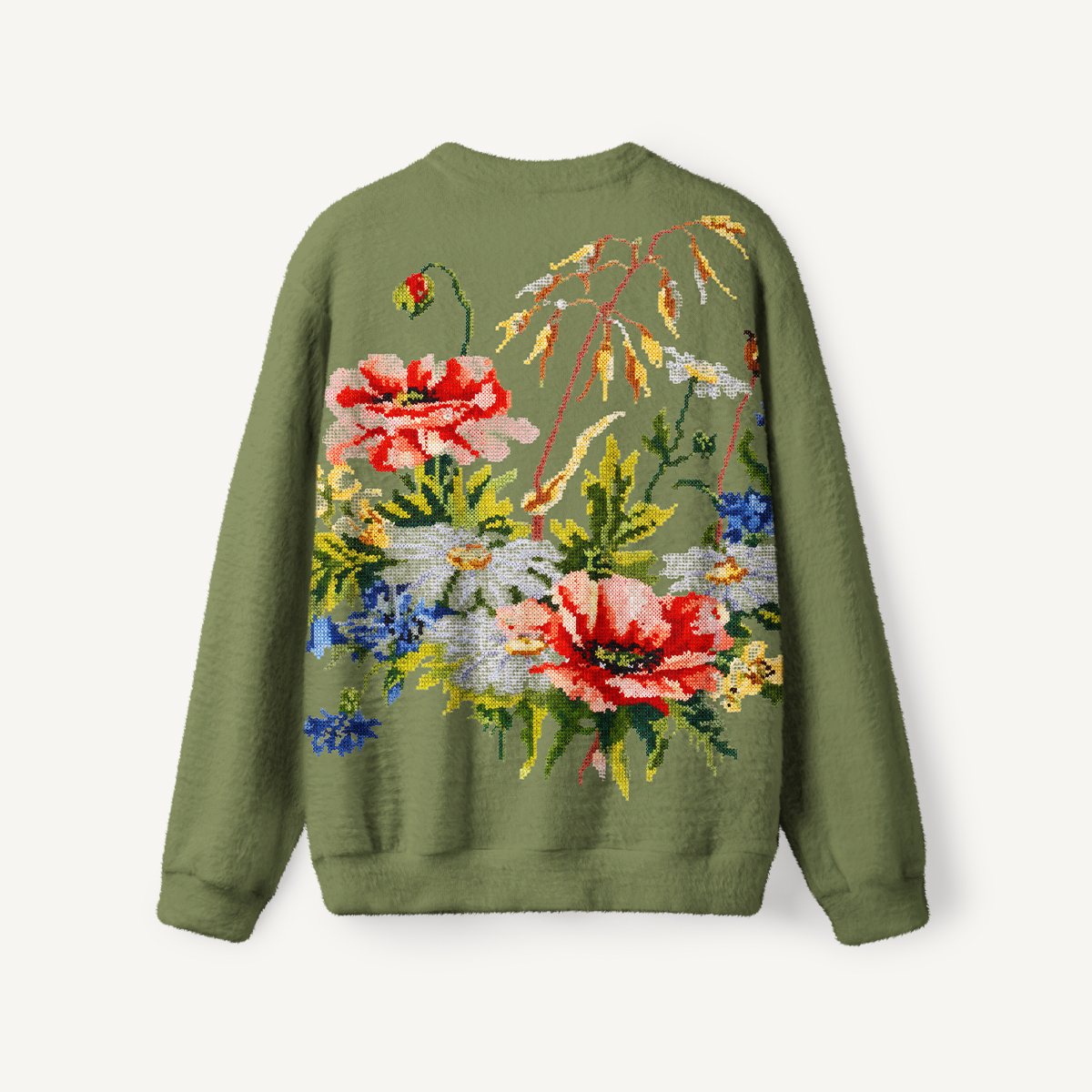 Wildflower Garden Botanical Crewneck Sweater