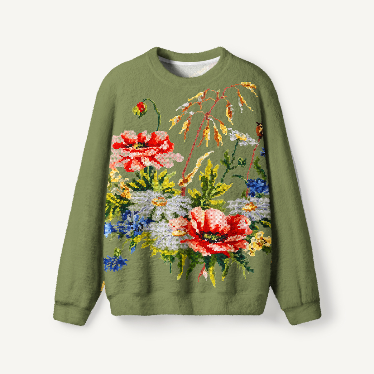 Wildflower Garden Botanical Crewneck Sweater