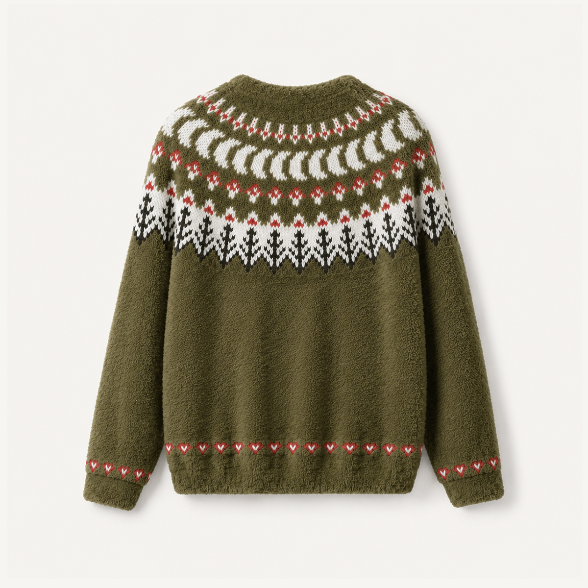 Woodland Mushroom & Pine Tree Crewneck Sweater
