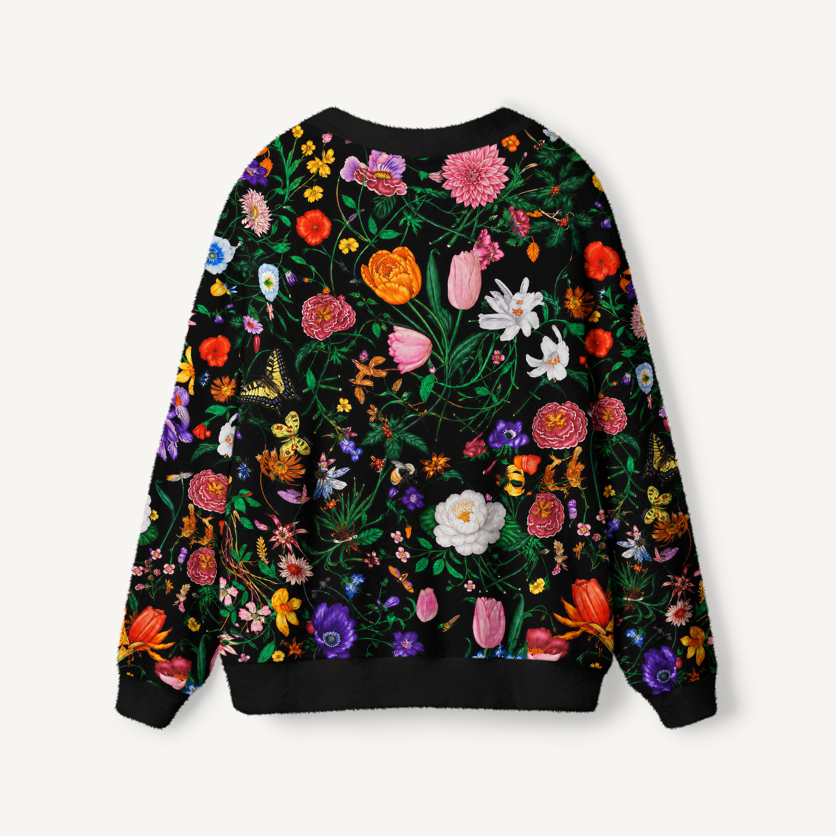 Midnight Wildflower & Butterfly Cardigan Sweaters