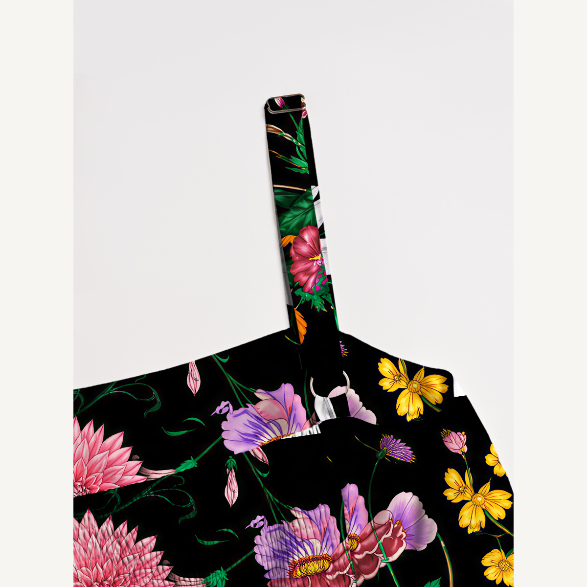 Midnight Wildflower & Butterfly Strap Maxi Dress With Pockets
