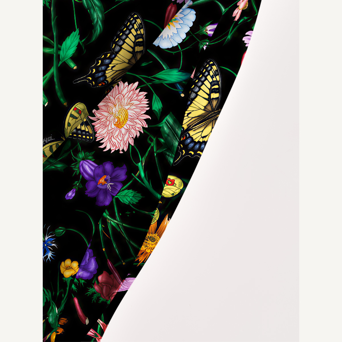 Midnight Wildflower & Butterfly Strap Maxi Dress With Pockets
