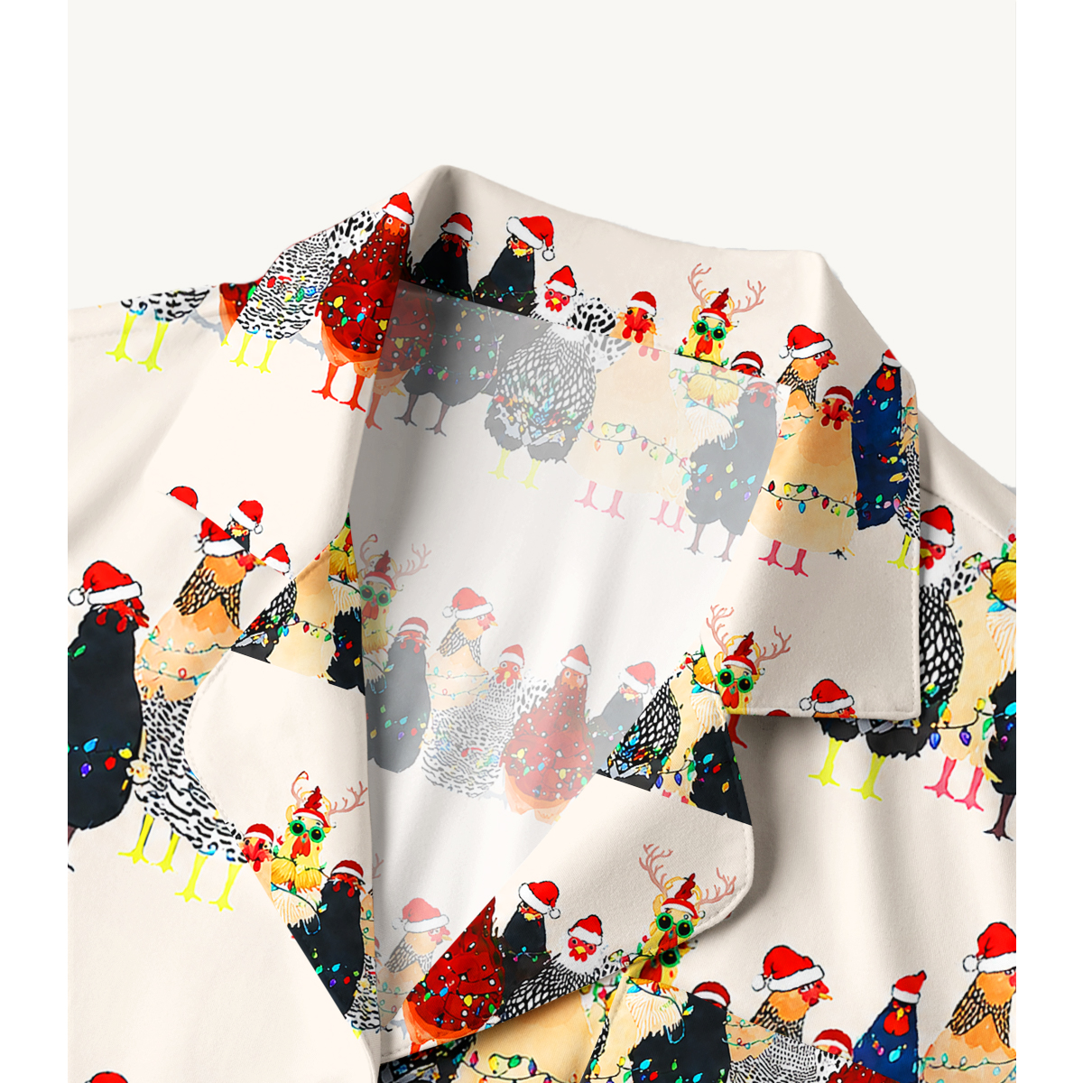 Festive Christmas Chicken Long Sleeves Pajama Sets