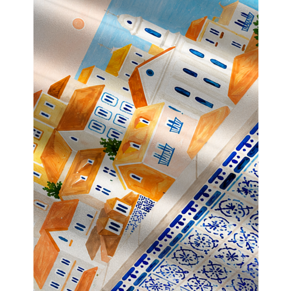 Lisbon Cityscape Jumpsuit with Pockets for Women
