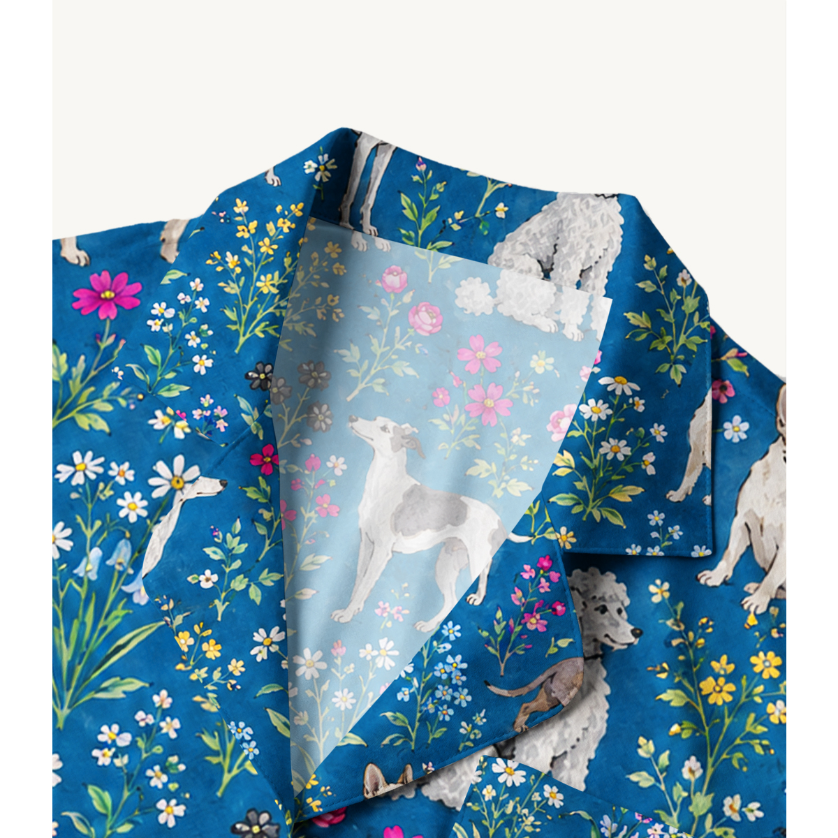 Dogs & Wildflowers Long Sleeves Pajama Sets