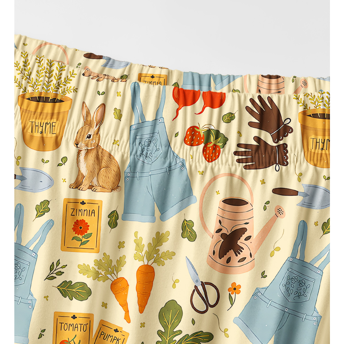 Cottage Garden Rabbit & Gardening Long Sleeves Pajama Sets