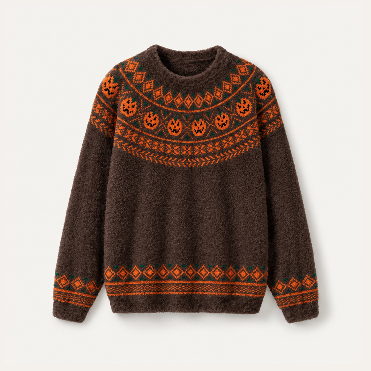 Jack-O’-Lantern Halloween Crewneck Sweater