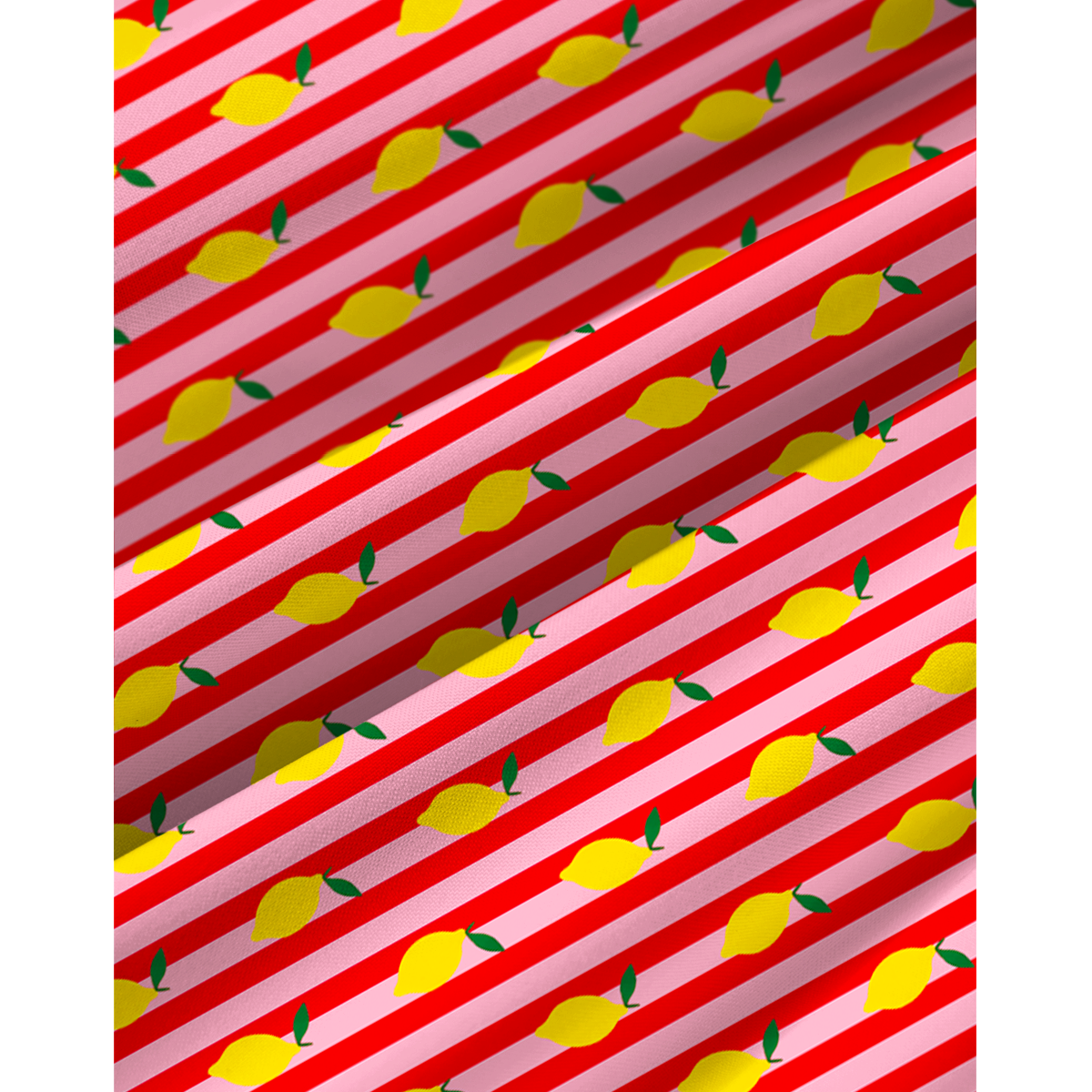Citrus Stripe Print Spaghetti Strap Mini Dress