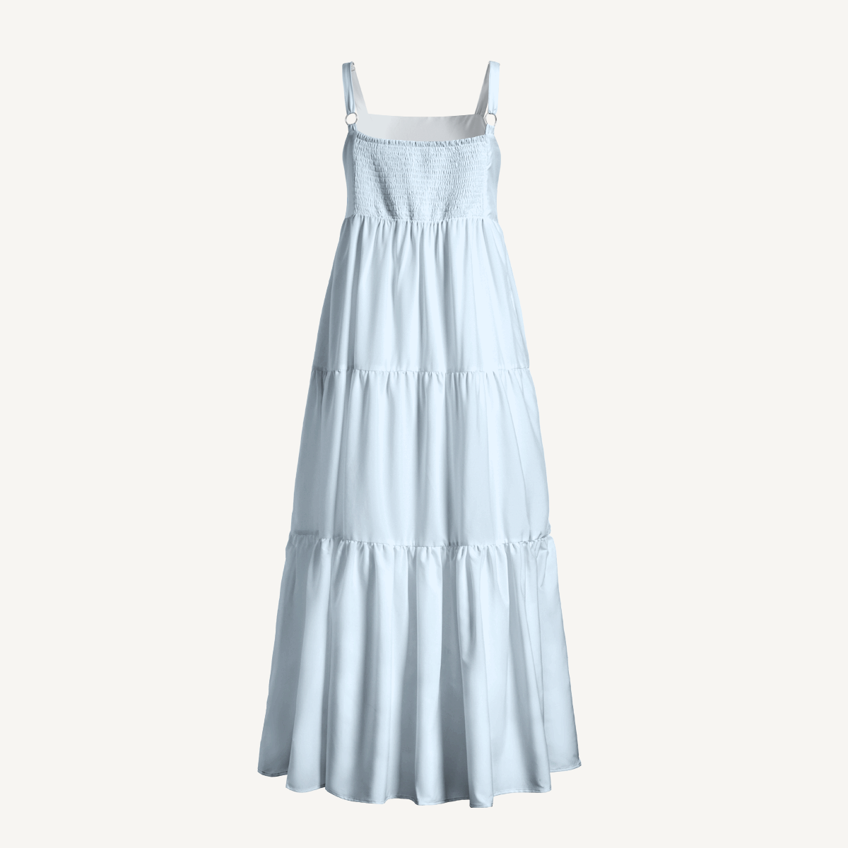Lemon & Palm Beach Wide Straps Maxi Dress With Pockets