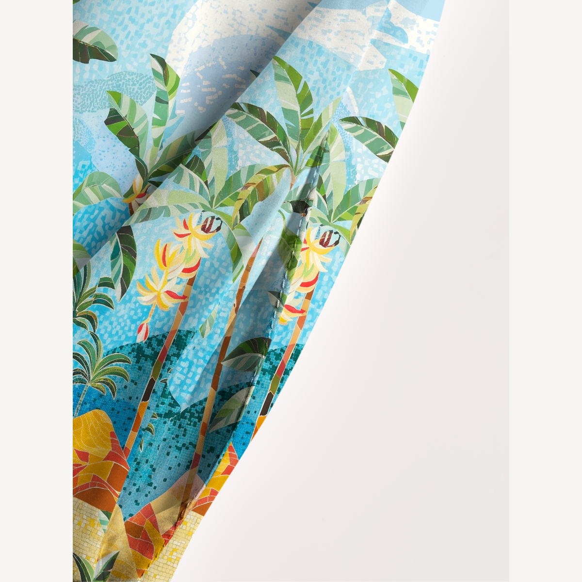 Rainforest Palm Tree Wide Straps Maxi Dress With Pockets