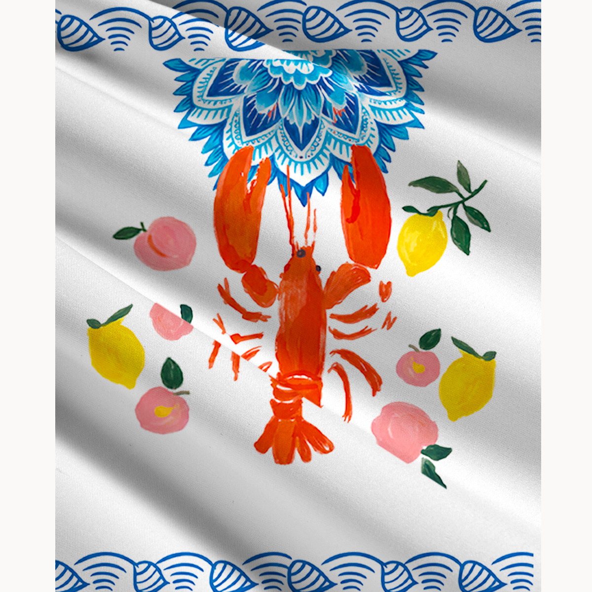 Lobster & Lemon Maxi Skirt & Strapless Dress  