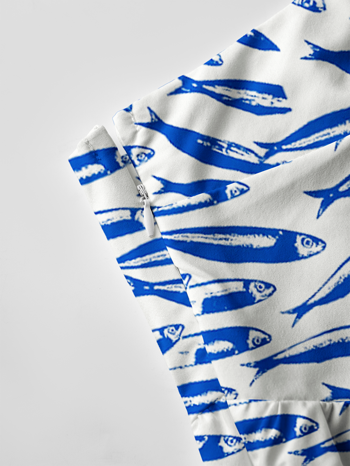 Blue Sardine & Fresh Bow Strap Maxi Dress