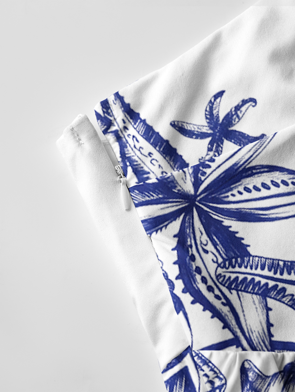 Coastal Nautical Starfish Bow Strap Maxi Dress