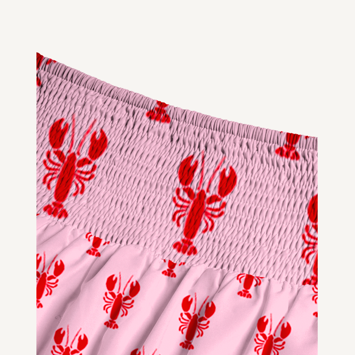 Pink Lobster Maxi Skirt & Strapless Dress  