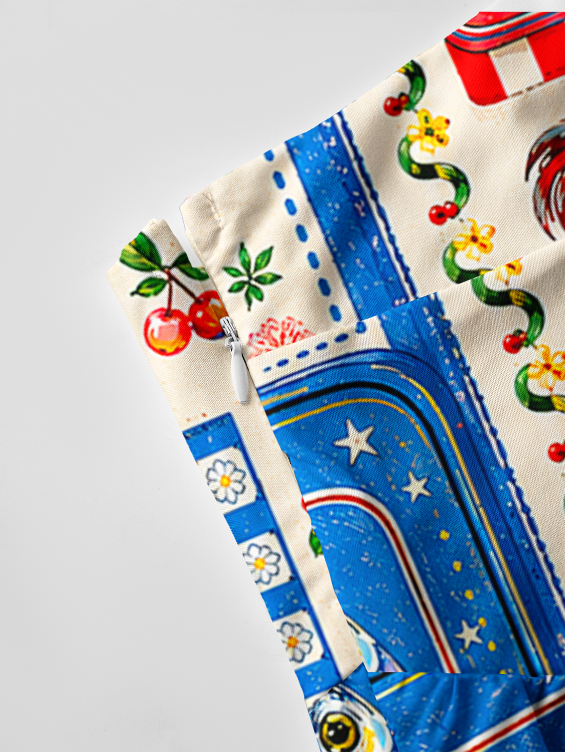 Fruits, Flowers & Fish Feast Bow Strap Maxi Dress