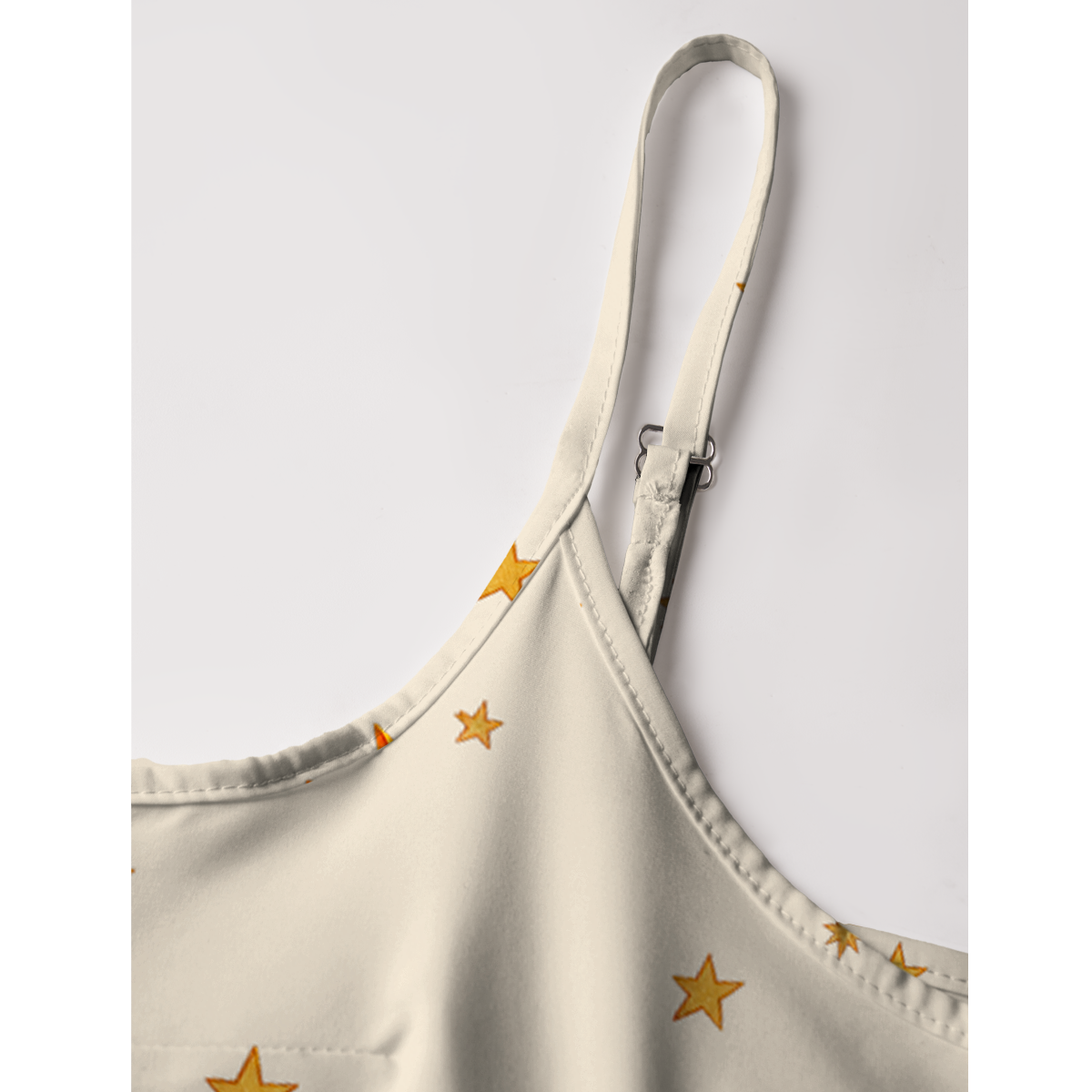 Retro Sun & Palm Spaghetti Strap Mini Dress