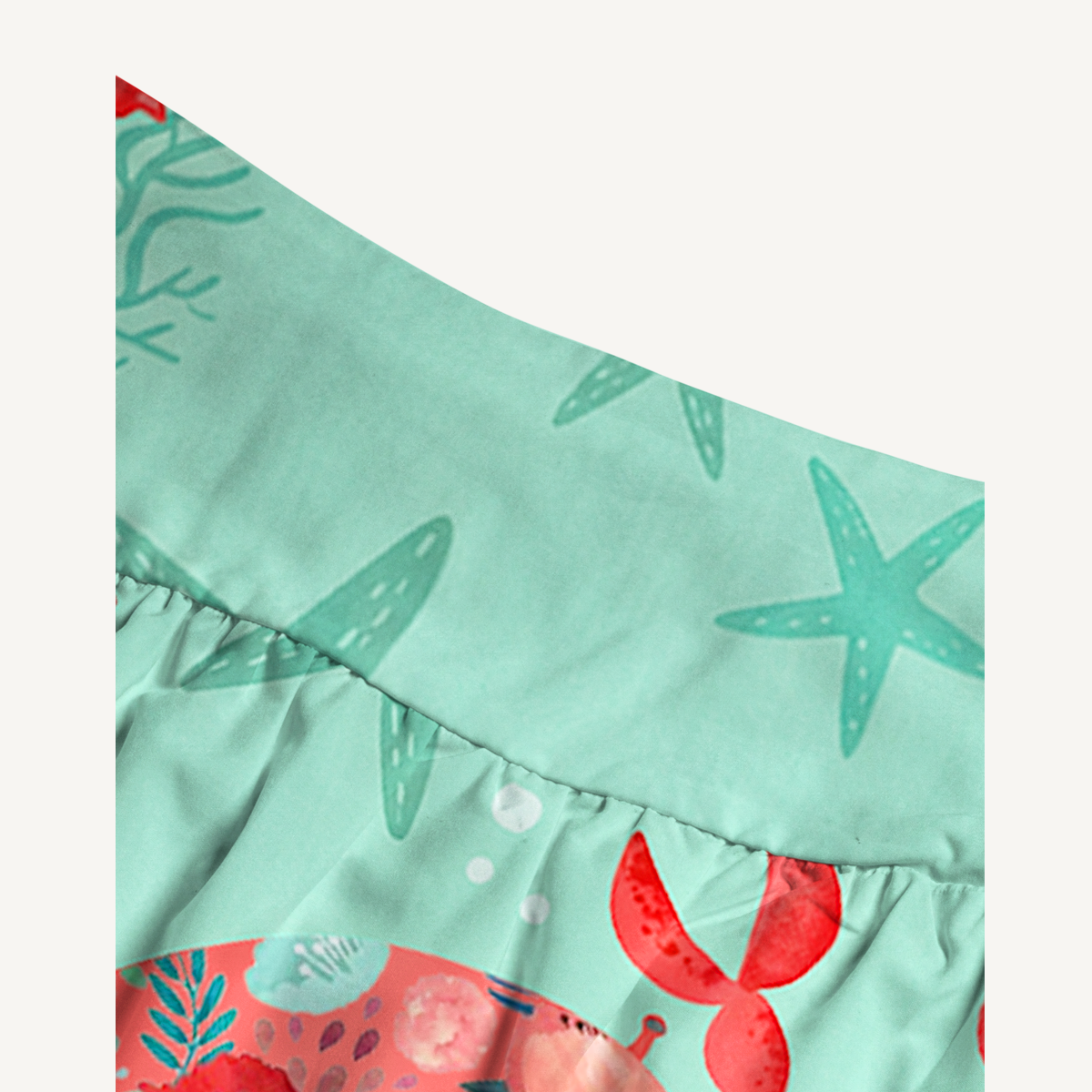 Floral Crab Maxi Skirt & Strapless Dress  