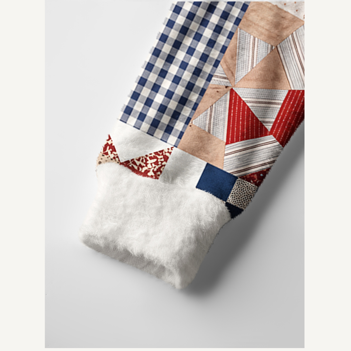 Country Cottage Patchwork Print Cardigan Sweaters