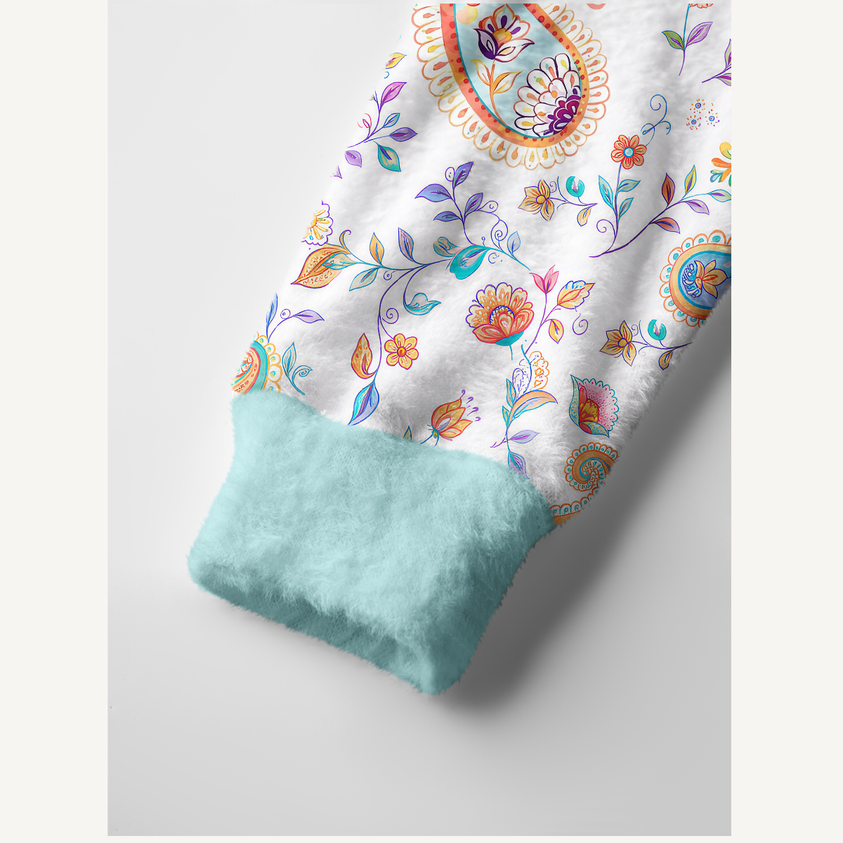 Boho Paisley Floral Botanical Pattern Cardigan Sweaters