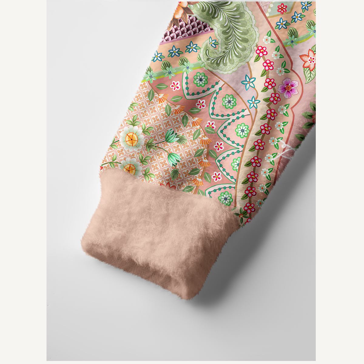 Boho Botanical Paisley Print Cardigan Sweaters