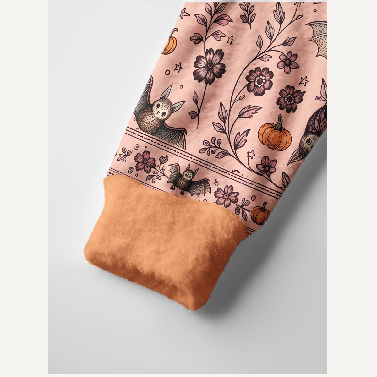Halloween Bat Pumpkin Floral Cardigan Sweaters
