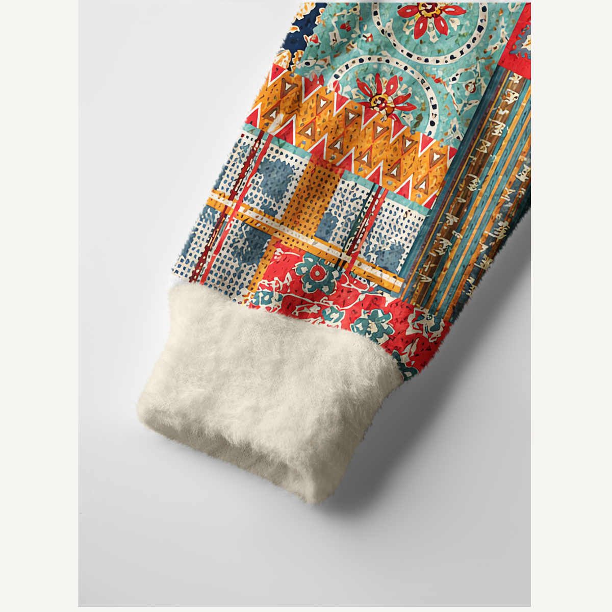 Boho Patchwork Floral & Geometric Cardigan Sweaters