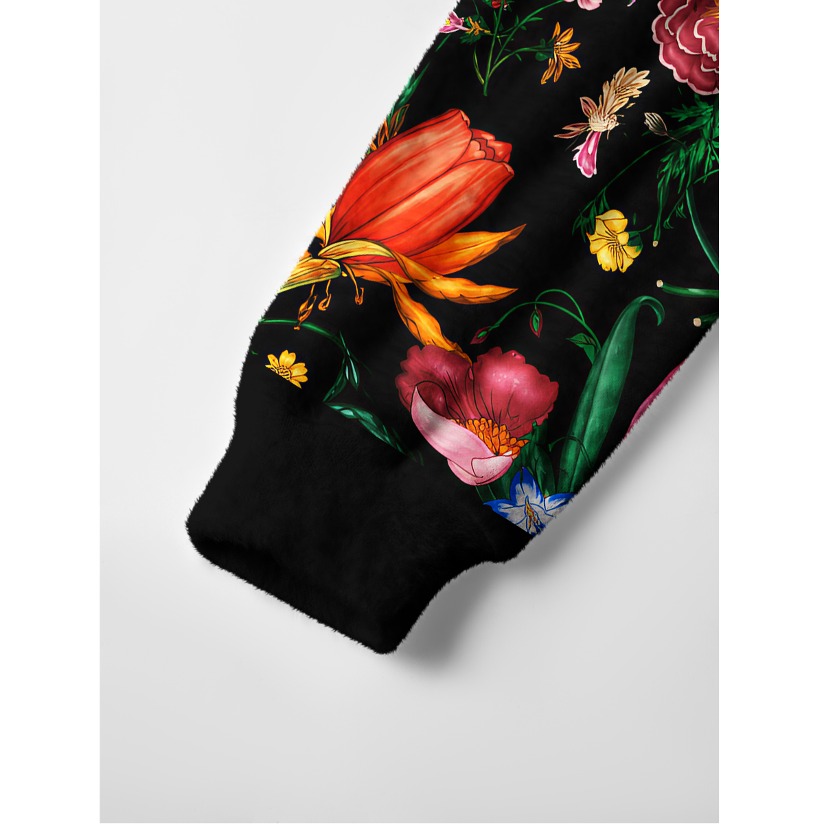 Midnight Wildflower & Butterfly Crewneck Sweater