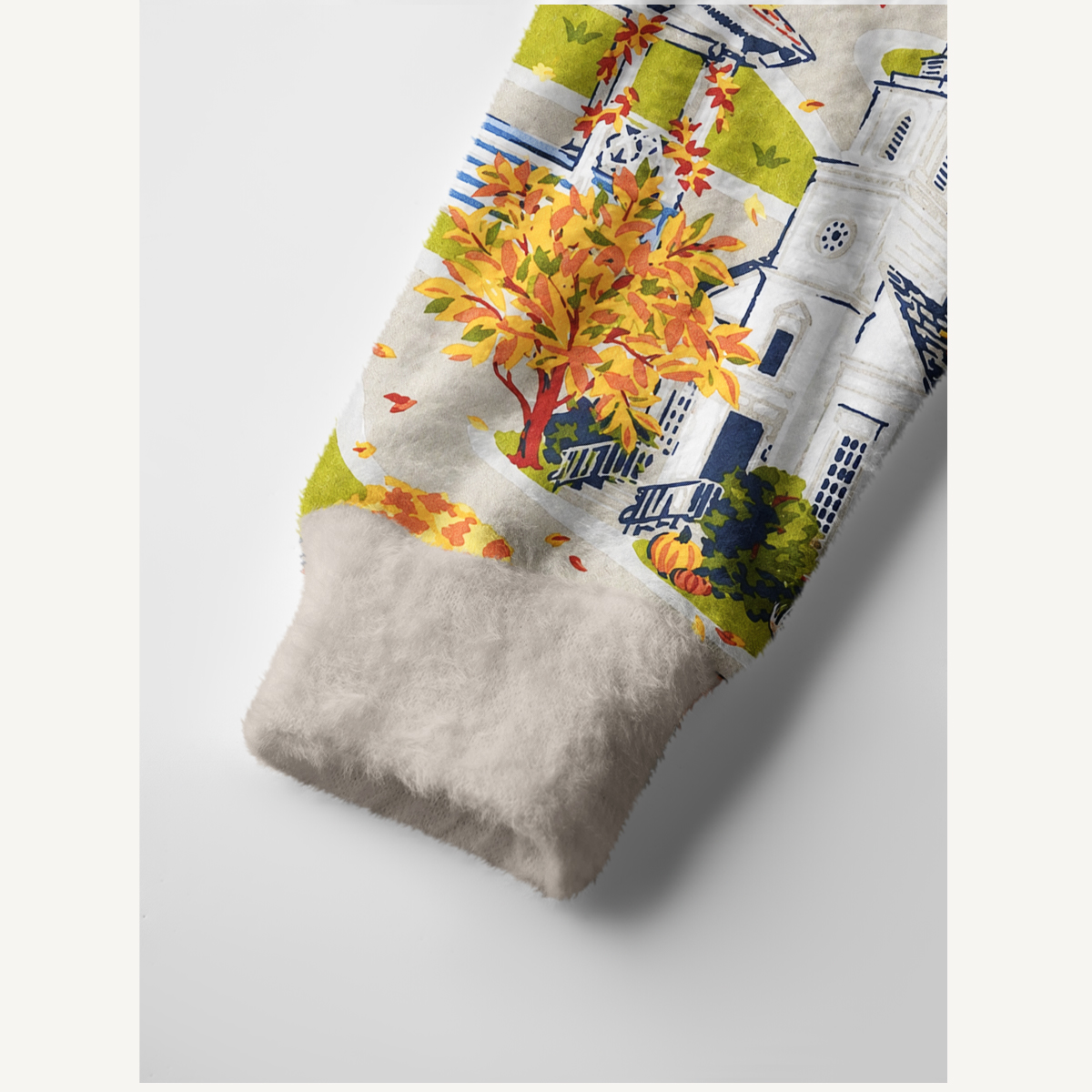 Autumn Village & Woodland Animals Cardigan Sweaters