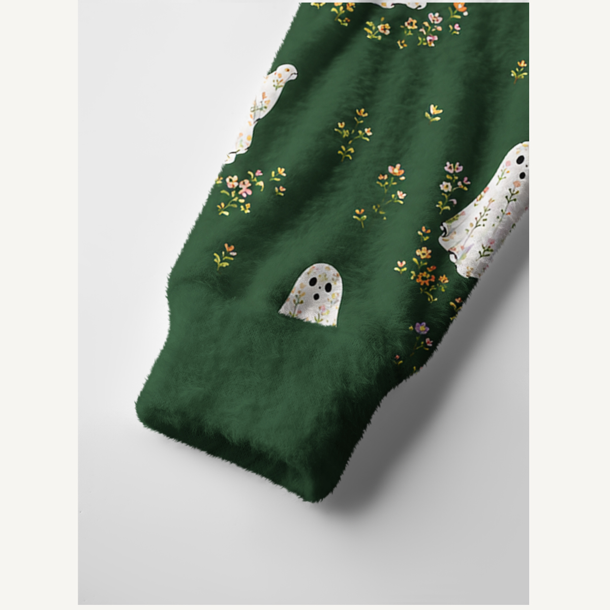 Floral Ghost Garden Halloween Cardigan Sweaters