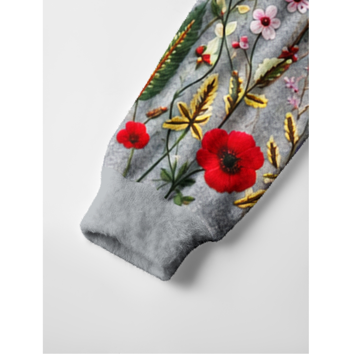 Cottage Garden Wildflower & Butterfly Crewneck Sweater