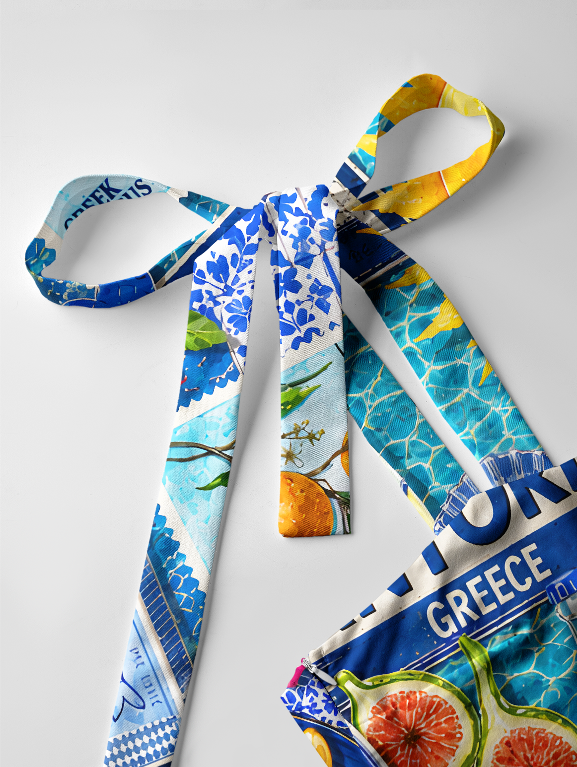 Greece Summer Bow Strap Maxi Dress