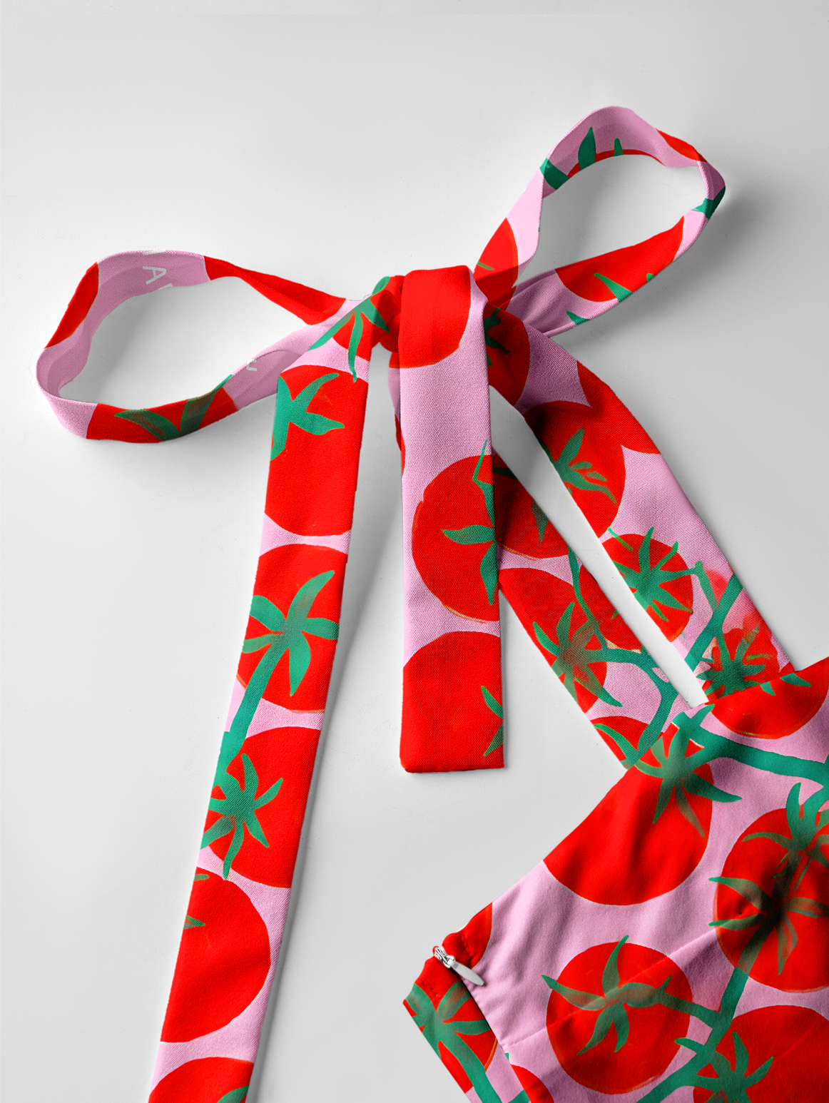Tomato Garden Delight Adjustable Strap Maxi Dress