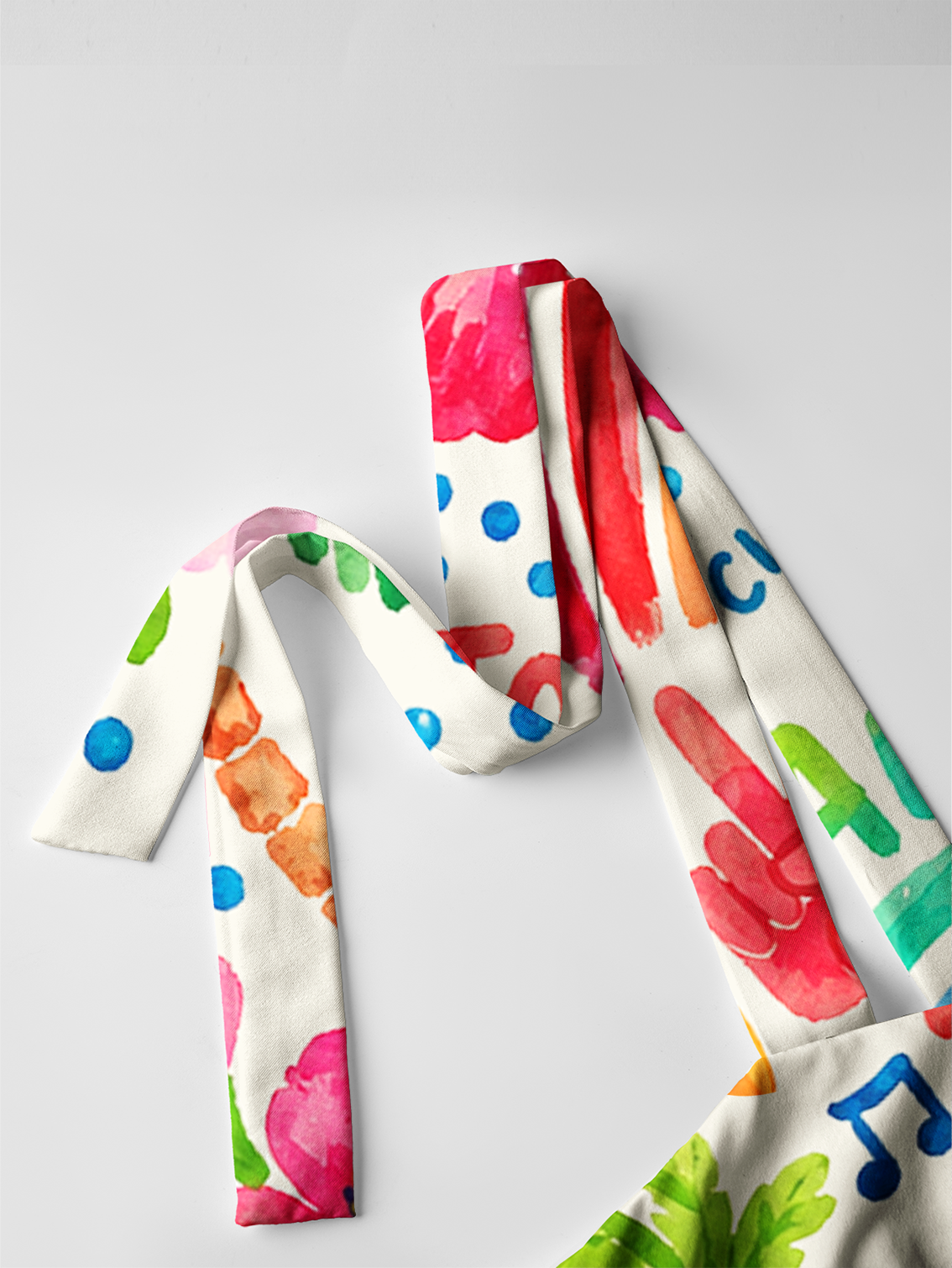Rainbow Escape Bow Strap Maxi Dress