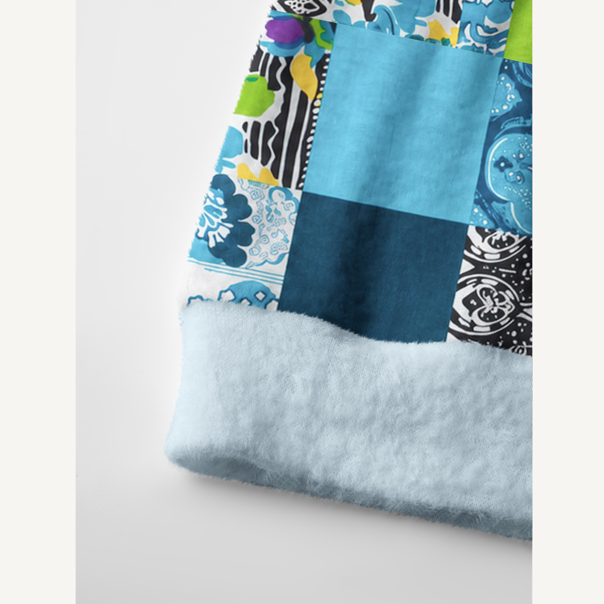 Geometric Floral Patterns Patchwork Cardigan Sweaters