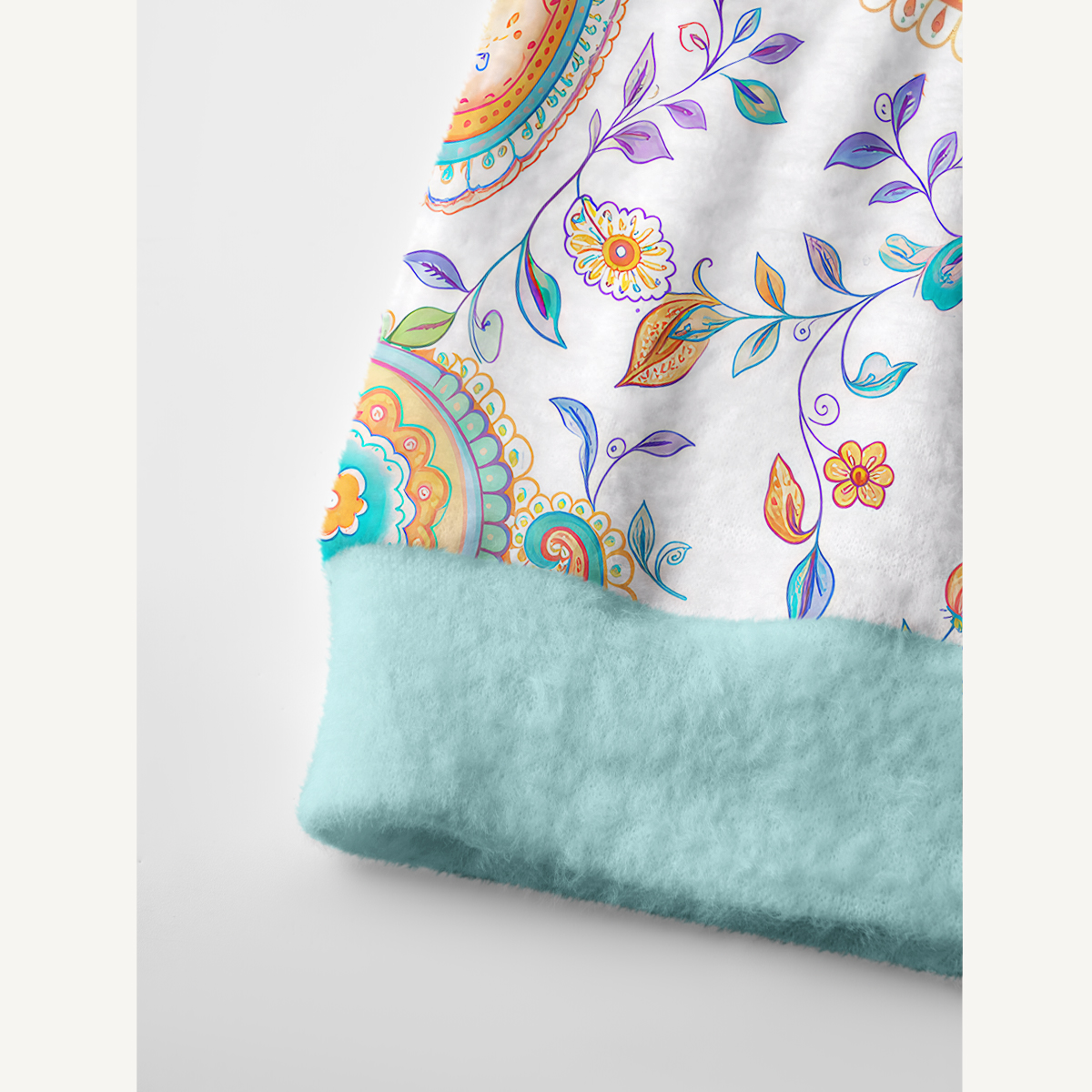 Boho Paisley Floral Botanical Pattern Cardigan Sweaters