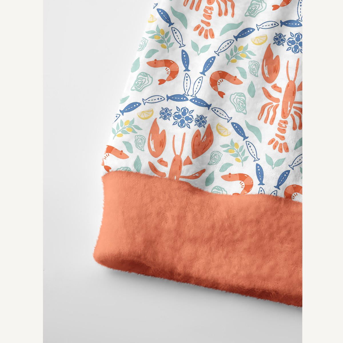 Lobster Print Coastal Sea Life Cardigan Sweaters