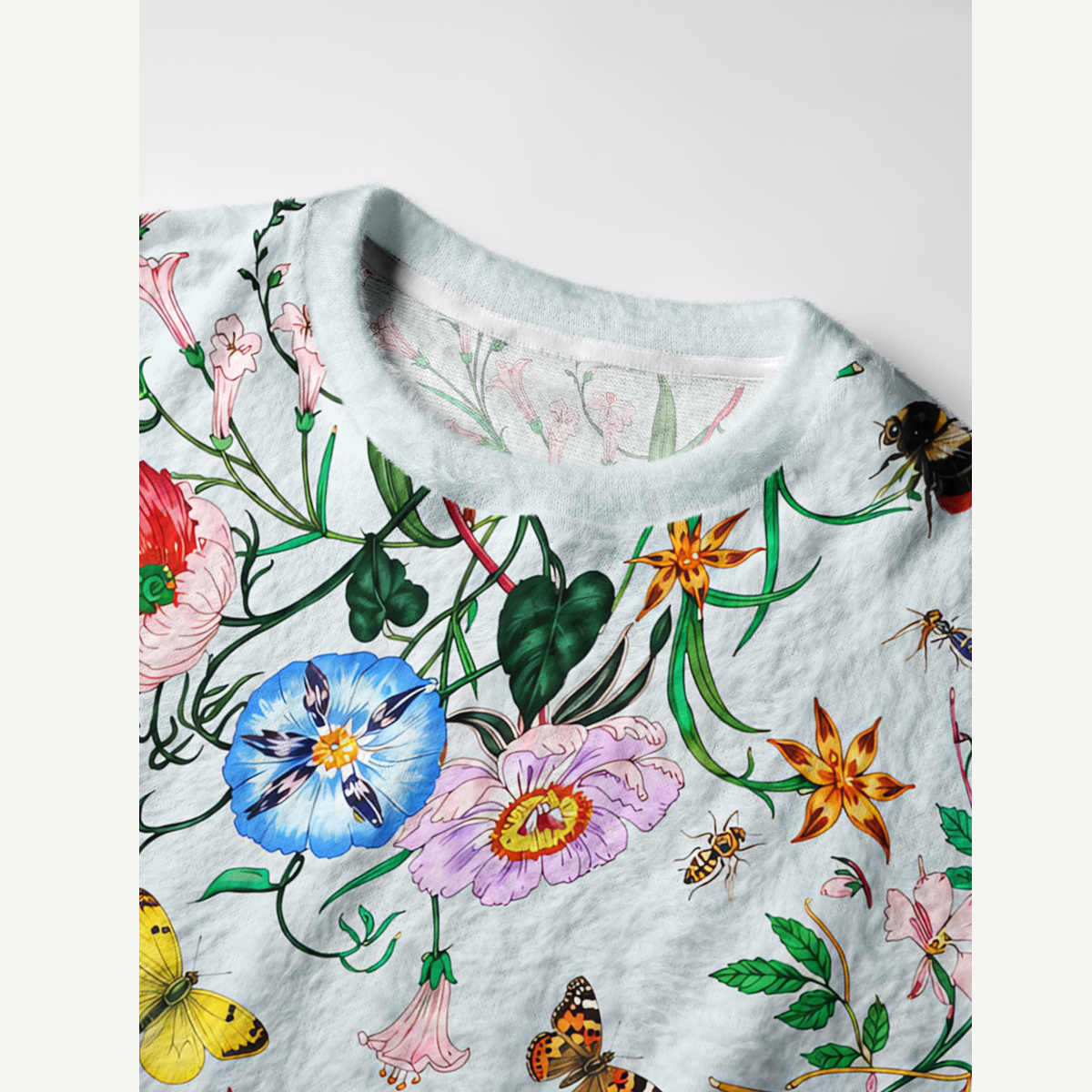 Botanical Wildflower & Insect Garden Crewneck Sweater