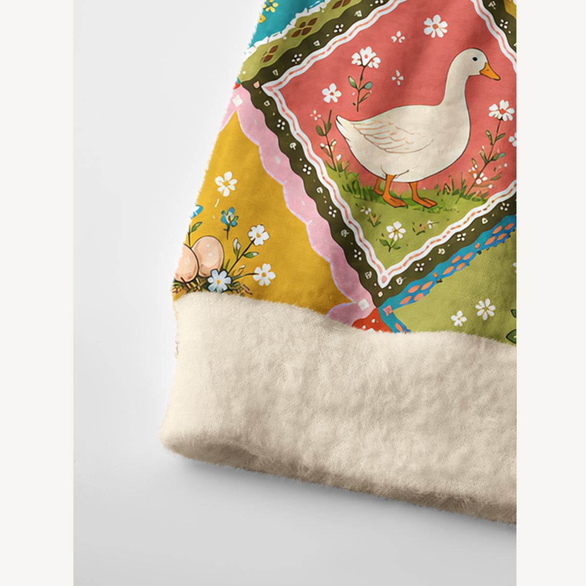 Cozy Countryside Farm Animal Patchwork Cardigan Sweaters