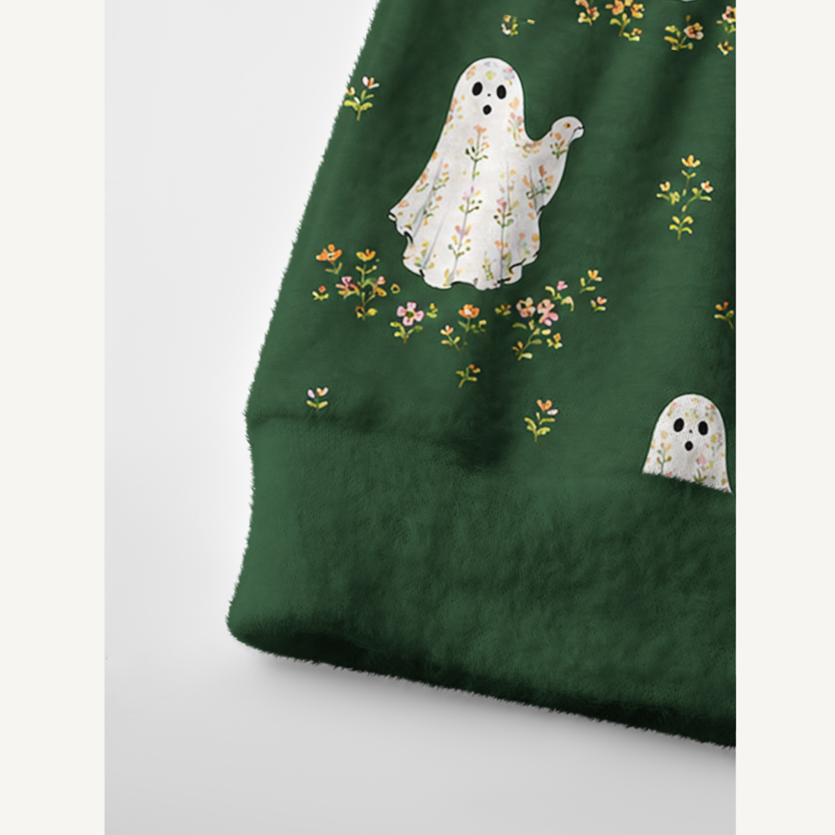 Floral Ghost Garden Halloween Cardigan Sweaters