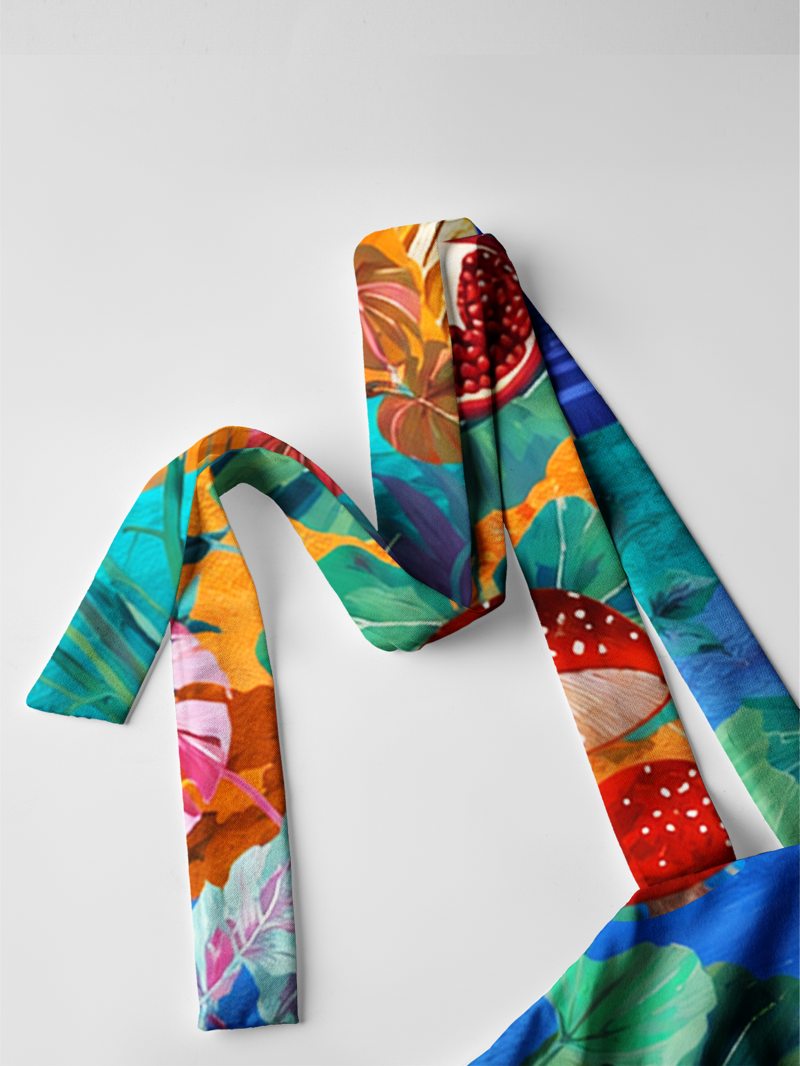 Dreamy Tropical Wonderland Bow Strap Maxi Dress