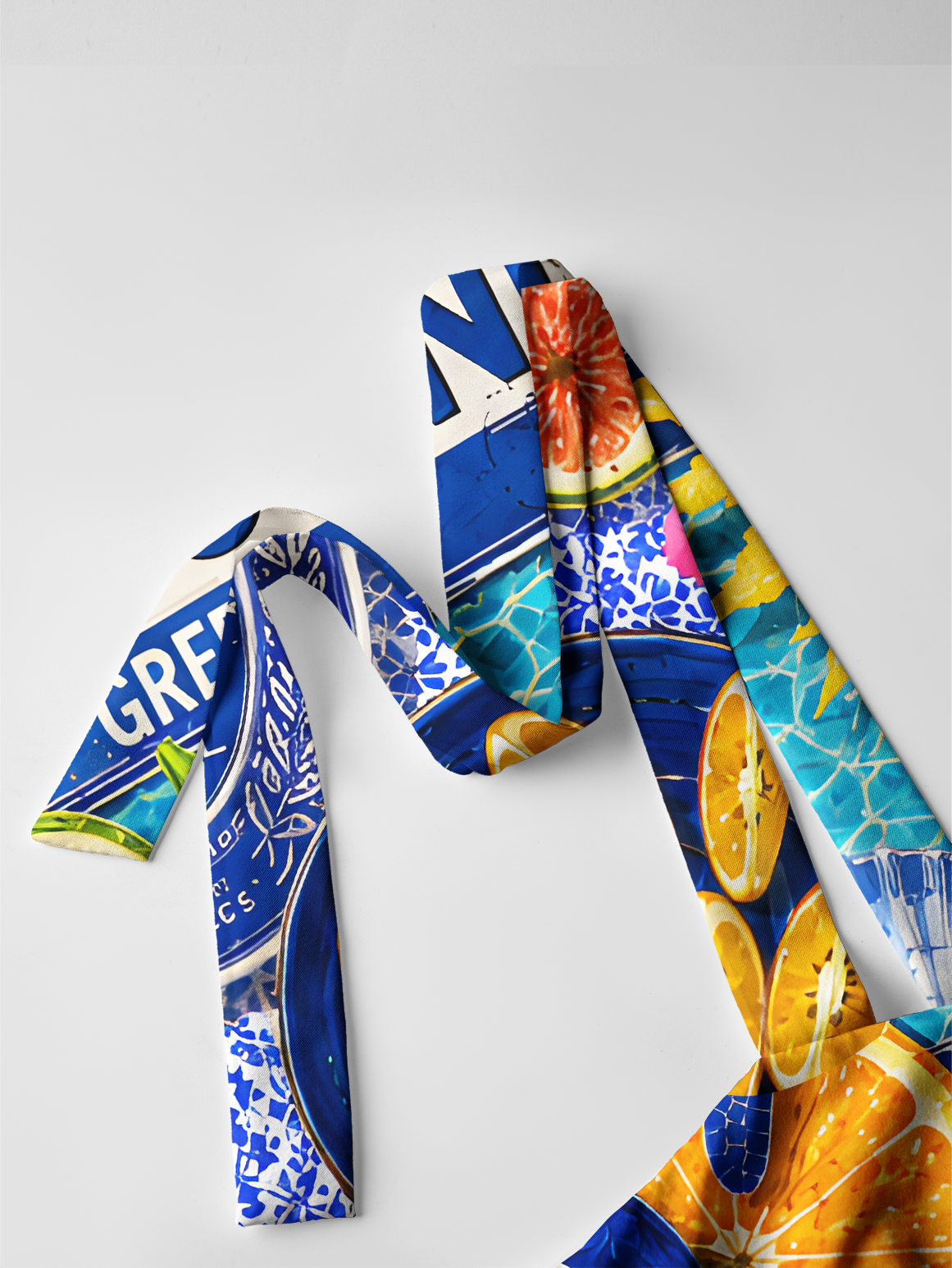 Greece Summer Bow Strap Maxi Dress
