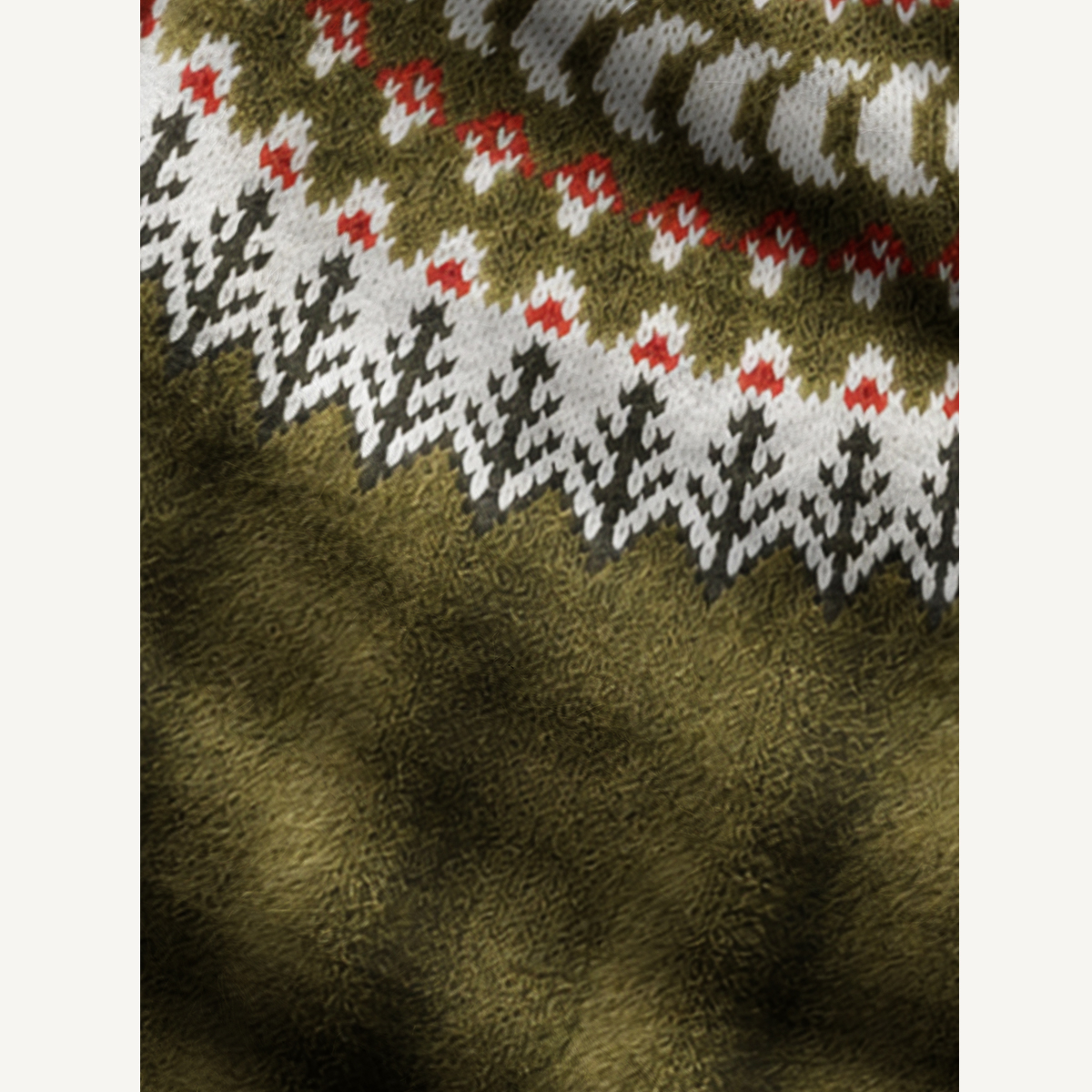 Woodland Mushroom & Pine Tree Crewneck Sweater