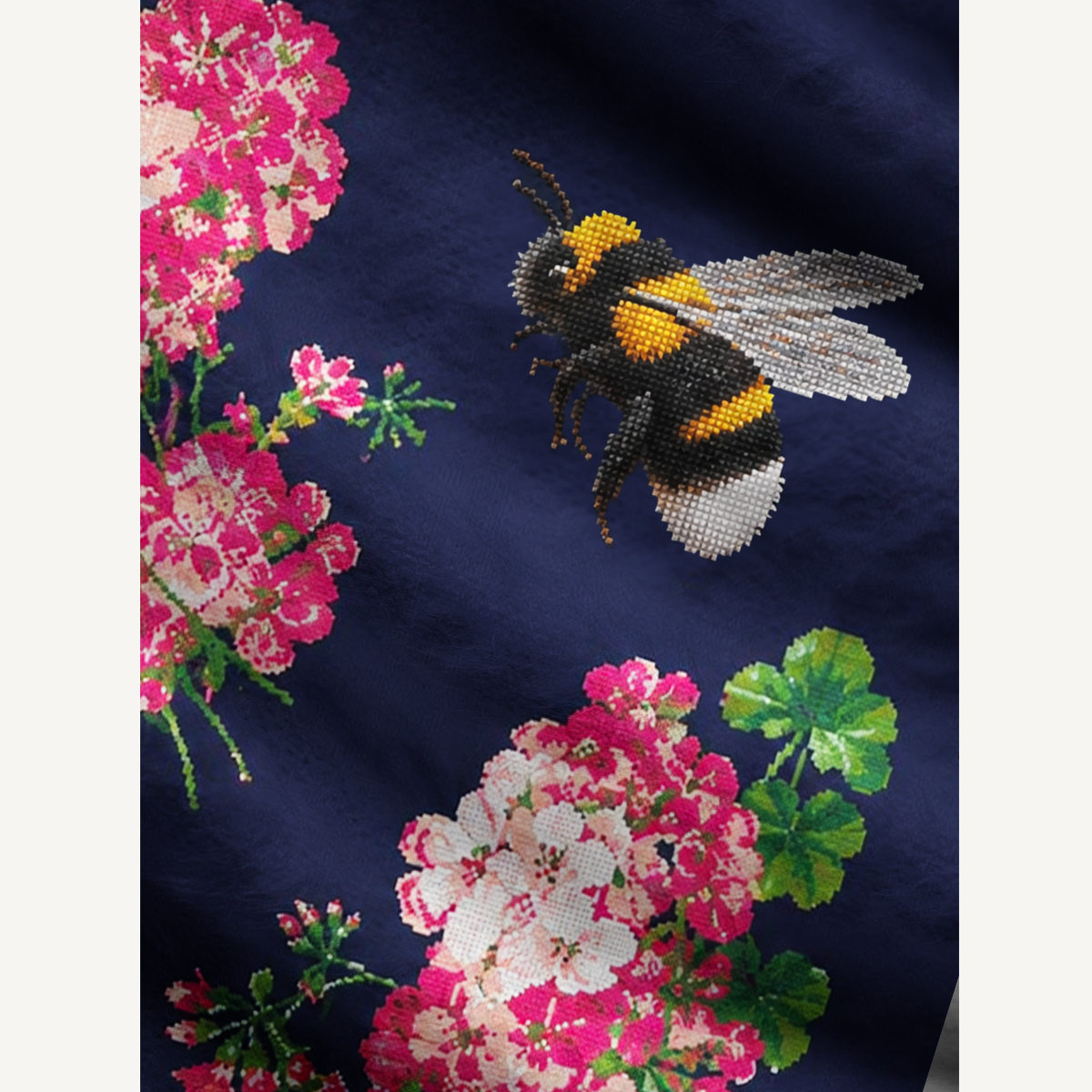 Bumblebee & Geranium Garden Crewneck Sweater