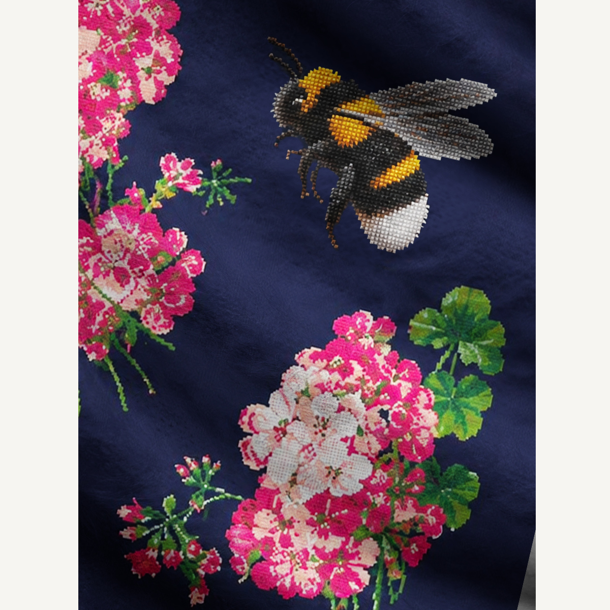 Bumblebee & Geranium Garden Cardigan Sweaters