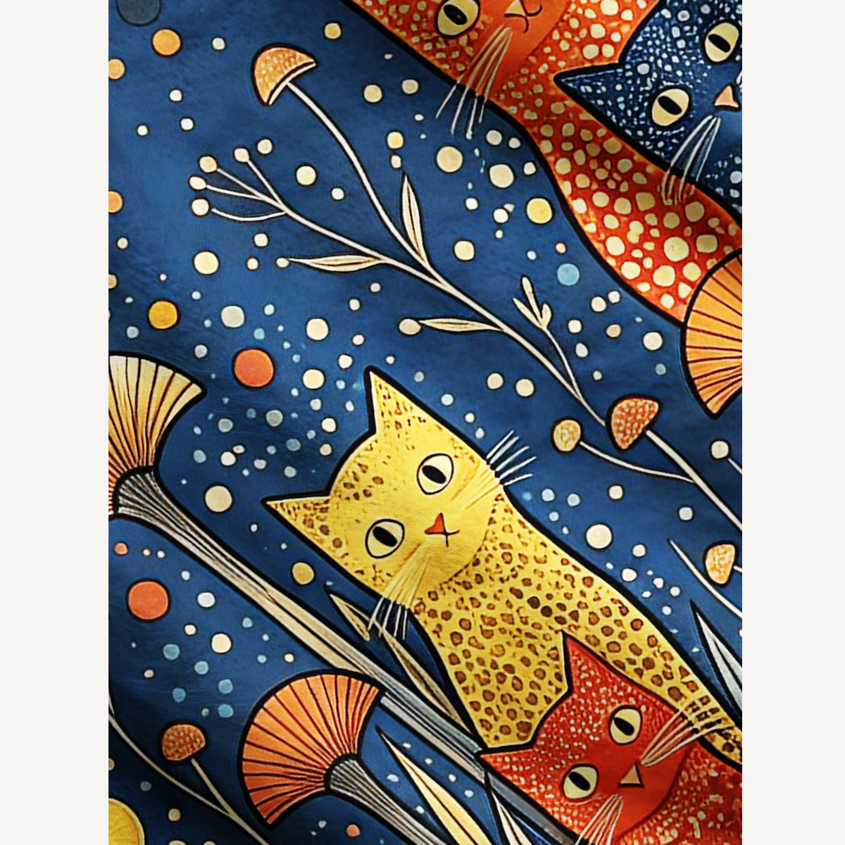 Dotty Moonlit Cats Cardigan Sweaters